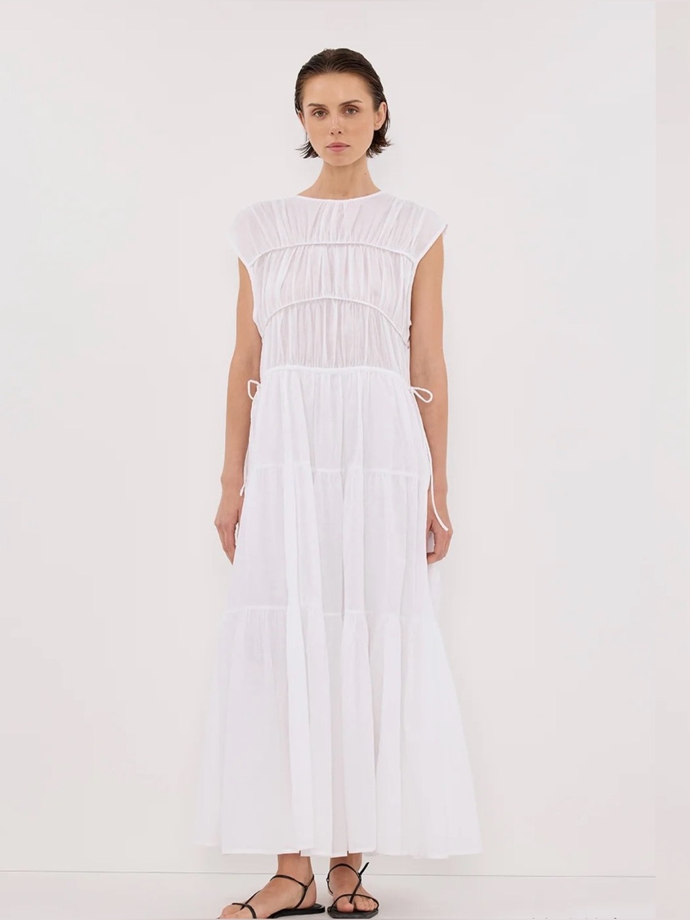 DISSH White Linen/Cotton Dress